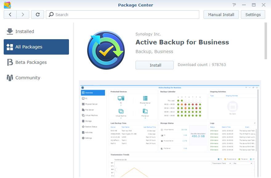 schedule synology cloud station backup