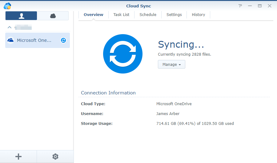 how to sync office 365 with synology